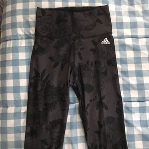 ADIDAS CROPPED WORKOUT LEGGINGS
